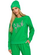 Czapka Damska Model MOE709 Green - Moe Czapka Damska Model MOE709 Green - Moe