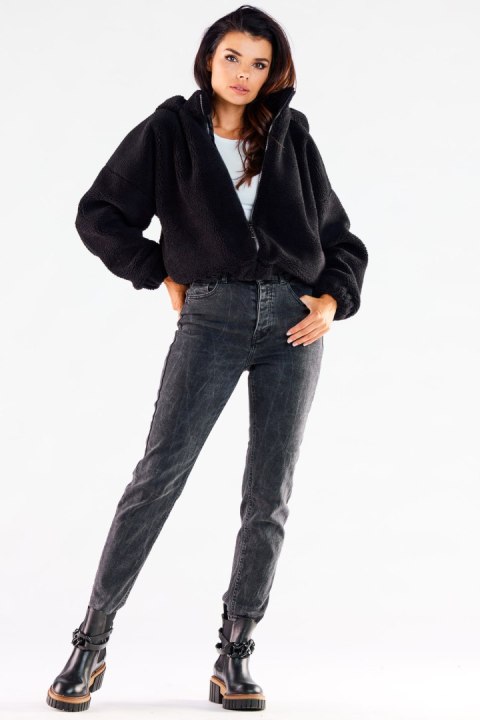 Kurtka Damska Model A533 Black - awama Kurtka Damska Model A533 Black - awama