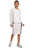 Spódnica Model MOE494 Ecru - Moe Spódnica Model MOE494 Ecru - Moe