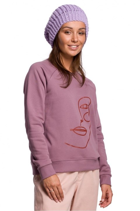 Beret Model BK060 Lawenda - BE Knit Beret Model BK060 Lawenda - BE Knit