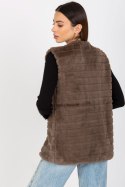 Kamizelka Model TW-KZ-2114.09P Brown - Och Bella Kamizelka Model TW-KZ-2114.09P Brown - Och Bella