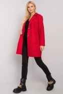 Płaszcz Damski Model TW-PL-BI-21717.40P Red - Och Bella Płaszcz Damski Model TW-PL-BI-21717.40P Red - Och Bella