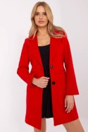 Płaszcz Damski Model TW-PL-BI-25533.18 Red - Och Bella Płaszcz Damski Model TW-PL-BI-25533.18 Red - Och Bella