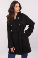 Płaszcz Damski Model TW-PL-BI-28987.85 Black - Och Bella Płaszcz Damski Model TW-PL-BI-28987.85 Black - Och Bella