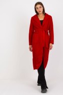Płaszcz Damski Model TW-PL-BI-5220.63 Dark Red - Och Bella Płaszcz Damski Model TW-PL-BI-5220.63 Dark Red - Och Bella