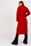 Płaszcz Damski Model TW-PL-BI-5220.63 Dark Red - Och Bella Płaszcz Damski Model TW-PL-BI-5220.63 Dark Red - Och Bella