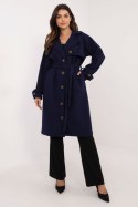 Płaszcz damski Model TW-PL-BI-2209.71P Navy - Och Bella Płaszcz damski Model TW-PL-BI-2209.71P Navy - Och Bella
