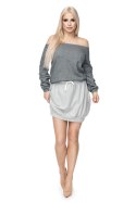 Spódnica Model 0110 Light Grey - PeeKaBoo Spódnica Model 0110 Light Grey - PeeKaBoo
