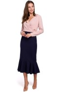 Spódnica Model K025 Atrament - Makover Spódnica Model K025 Atrament - Makover