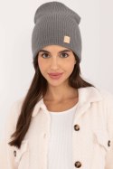 Czapka Model JK-CZ-50.25 Dark Grey - Rue Paris Czapka Model JK-CZ-50.25 Dark Grey - Rue Paris