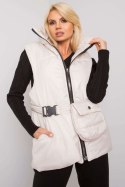 Kamizelka Model EM-KZ-611.40X Ecru - Ex Moda Kamizelka Model EM-KZ-611.40X Ecru - Ex Moda