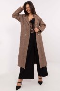 Płaszcz Damski Model LK-PL-509835.18P Brown - Lakerta Płaszcz Damski Model LK-PL-509835.18P Brown - Lakerta