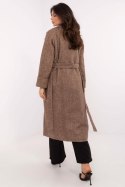Płaszcz Damski Model LK-PL-509835.18P Brown - Lakerta Płaszcz Damski Model LK-PL-509835.18P Brown - Lakerta