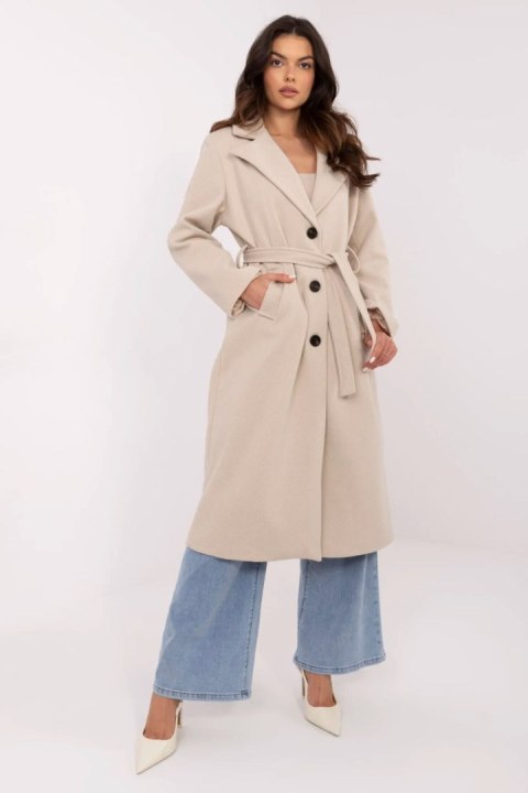 Płaszcz Damski Model MO-PL-1804.00 Beige - Italy Moda Płaszcz Damski Model MO-PL-1804.00 Beige - Italy Moda