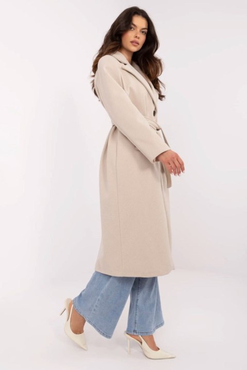 Płaszcz Damski Model MO-PL-1804.00 Beige - Italy Moda Płaszcz Damski Model MO-PL-1804.00 Beige - Italy Moda