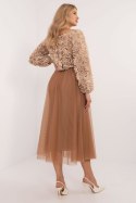 Spódnica Model DHJ-SD-19568.13X Camel - Italy Moda Spódnica Model DHJ-SD-19568.13X Camel - Italy Moda