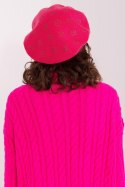 Beret Model AT-CZ-2318.27 Fuksja - AT Beret Model AT-CZ-2318.27 Fuksja - AT