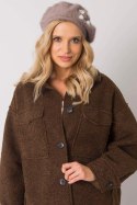 Beret Model AT-CZ-BF38834-1 Dark Beige - AT Beret Model AT-CZ-BF38834-1 Dark Beige - AT