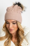 Czapka Model AT-CZ-173501.44 Light Pink - AT Czapka Model AT-CZ-173501.44 Light Pink - AT