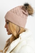 Czapka Model AT-CZ-173501.44 Light Pink - AT Czapka Model AT-CZ-173501.44 Light Pink - AT