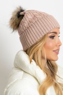 Czapka Model AT-CZ-173501.44 Light Pink - AT Czapka Model AT-CZ-173501.44 Light Pink - AT