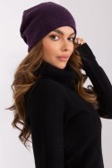 Czapka Model AT-CZ-2325.85 Dark Violet - AT Czapka Model AT-CZ-2325.85 Dark Violet - AT