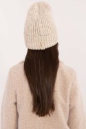 Czapka Model JK-CZ-51.32 Beige - Rue Paris Czapka Model JK-CZ-51.32 Beige - Rue Paris