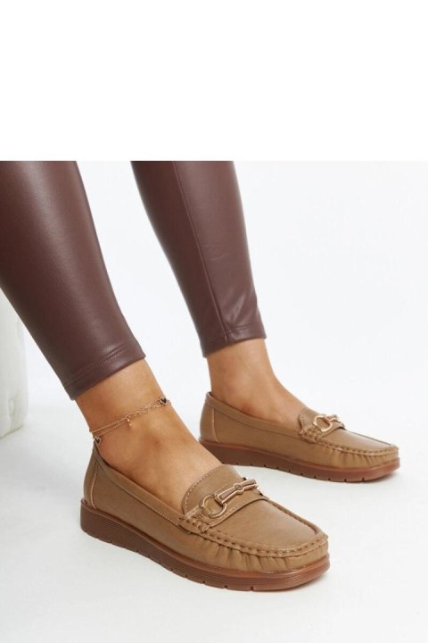 Ciemnobeżowe mokasyny z klamerką Anisah - Solea Ciemnobeżowe mokasyny z klamerką Anisah - Solea