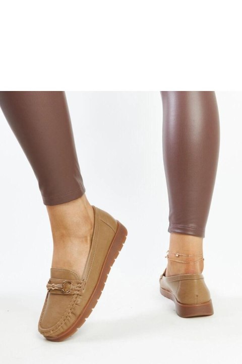 Ciemnobeżowe mokasyny z klamerką Anisah - Solea Ciemnobeżowe mokasyny z klamerką Anisah - Solea