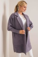 Płaszcz Damski Model MBM-PL-1517.00P Dark Grey - MBM Płaszcz Damski Model MBM-PL-1517.00P Dark Grey - MBM