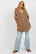 Płaszcz Damski Model MBM-PL-19905-1.96P Light Brown - MBM Płaszcz Damski Model MBM-PL-19905-1.96P Light Brown - MBM