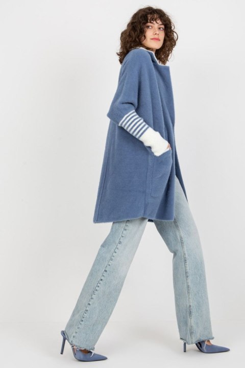 Płaszcz Damski Model MBM-PL-2001.95P Dark Blue - MBM Płaszcz Damski Model MBM-PL-2001.95P Dark Blue - MBM