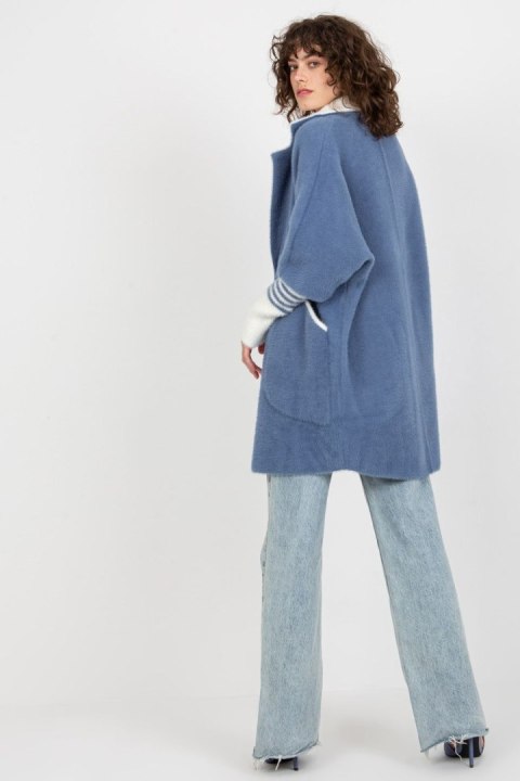 Płaszcz Damski Model MBM-PL-2001.95P Dark Blue - MBM Płaszcz Damski Model MBM-PL-2001.95P Dark Blue - MBM