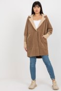Płaszcz Damski Model MBM-PL-2001.95P Light Brown - MBM Płaszcz Damski Model MBM-PL-2001.95P Light Brown - MBM
