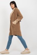 Płaszcz Damski Model MBM-PL-2001.95P Light Brown - MBM Płaszcz Damski Model MBM-PL-2001.95P Light Brown - MBM