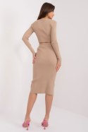 Spódnica Komplet Model EM-KMPL-ZM13013.67 Dark Beige - Factory Price Spódnica Komplet Model EM-KMPL-ZM13013.67 Dark Beige - Factory Price