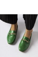 Zielone ozdobne mokasyny Docherty - Solea