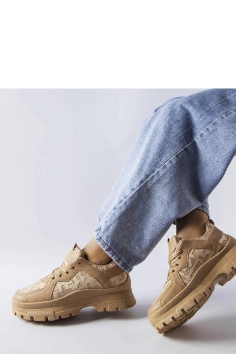 Ciemnobeżowe masywne sneakersy Brunswick - Solea Ciemnobeżowe masywne sneakersy Brunswick - Solea