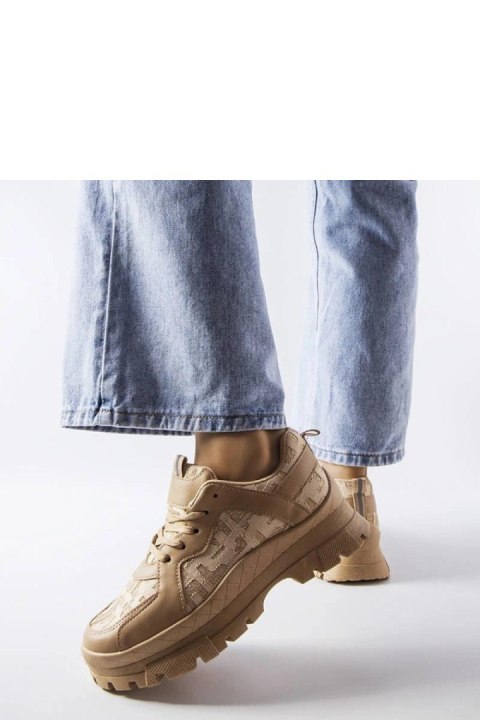 Ciemnobeżowe masywne sneakersy Brunswick - Solea Ciemnobeżowe masywne sneakersy Brunswick - Solea