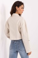 Kurtka Damska Model IT-KR-FL7029.72 Light Beige - Rue Paris