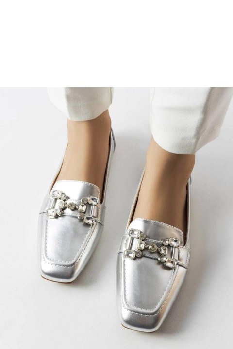 Srebrne mokasyny z cyrkoniami Marechal - Solea