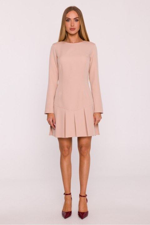 Sukienka Model MOE872 Beige - Moe