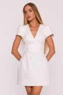 Sukienka Model MOE882 Śmietana - Moe Sukienka Model MOE882 Śmietana - Moe