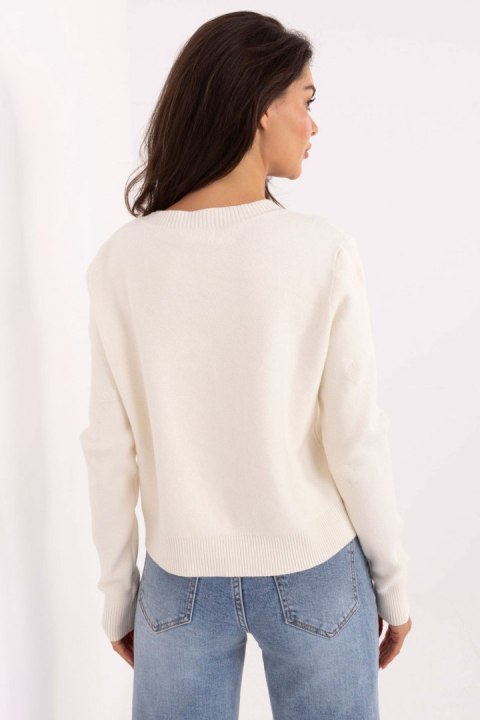 Sweter Damski Model IT-SW-98300.69 Ecru - Italy Moda