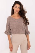 Sweter Damski Model IT-SW-99244.65 Dark Beige - Italy Moda Sweter Damski Model IT-SW-99244.65 Dark Beige - Italy Moda