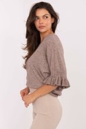 Sweter Damski Model IT-SW-99244.65 Dark Beige - Italy Moda Sweter Damski Model IT-SW-99244.65 Dark Beige - Italy Moda
