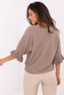Sweter Damski Model IT-SW-99244.65 Dark Beige - Italy Moda Sweter Damski Model IT-SW-99244.65 Dark Beige - Italy Moda