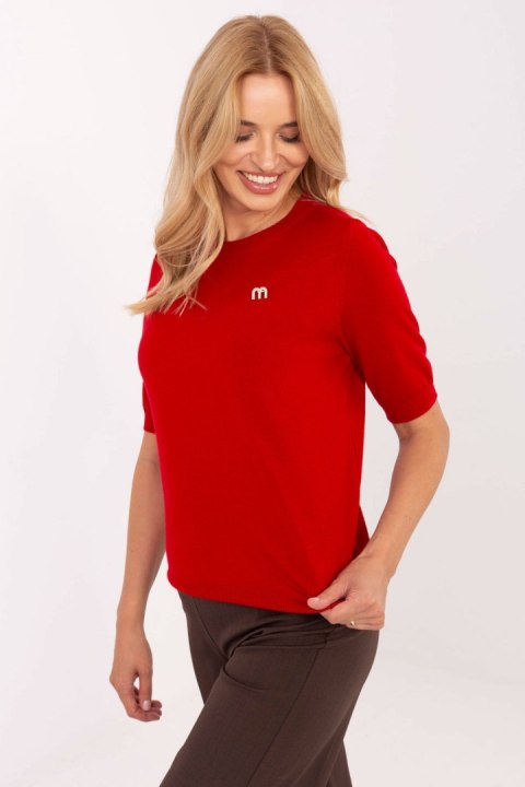 Sweter Damski Model PM-SW-Y2508.33 Red - Factory Price Sweter Damski Model PM-SW-Y2508.33 Red - Factory Price