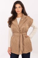 Kamizelka Model IT-KZ-FL9603.87 Camel - Rue Paris Kamizelka Model IT-KZ-FL9603.87 Camel - Rue Paris