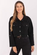 Kurtka Damska Model IT-KR-FL7029.72 Black - Rue Paris Kurtka Damska Model IT-KR-FL7029.72 Black - Rue Paris